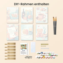 Laden Sie das Bild in den Galerie-Viewer, Mini Malen nach Zahlen 15x20 cm (6 Stück) - Kuschelige Liebe
