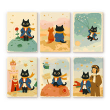 Laden Sie das Bild in den Galerie-Viewer, Mini Malen nach Zahlen 15x20 cm (6 Stück) - Kleine Katze Figured'Art