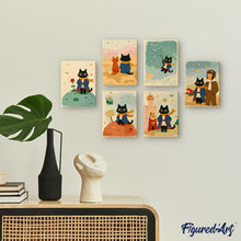 Laden Sie das Bild in den Galerie-Viewer, Mini Malen nach Zahlen 15x20 cm (6 Stück) - Kleine Katze