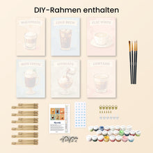 Laden Sie das Bild in den Galerie-Viewer, Mini Malen nach Zahlen 15x20 cm (6 Stück) - Spezialitätenkaffee
