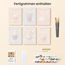 Laden Sie das Bild in den Galerie-Viewer, Mini Malen nach Zahlen 15x20 cm (6 Stück) - Spezialitätenkaffee