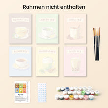 Laden Sie das Bild in den Galerie-Viewer, Mini Malen nach Zahlen 15x20 cm (6 Stück) - Tees der Welt