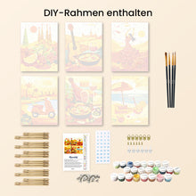 Laden Sie das Bild in den Galerie-Viewer, Mini Malen nach Zahlen 15x20 cm (6 Stück) - Lebendiges Spanien
