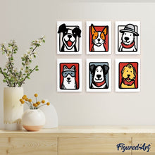 Laden Sie das Bild in den Galerie-Viewer, Mini Malen nach Zahlen 15x20 cm (6 Stück) - Bandana Freunde 1