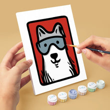 Laden Sie das Bild in den Galerie-Viewer, Mini Malen nach Zahlen 15x20 cm (6 Stück) - Bandana Freunde 1