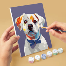 Laden Sie das Bild in den Galerie-Viewer, Mini Malen nach Zahlen 15x20 cm (6 Stück) - Moderne Hunde Portraits 1