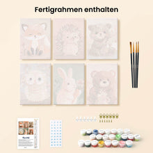 Laden Sie das Bild in den Galerie-Viewer, Mini Malen nach Zahlen 15x20 cm (6 Stück) - Waldportraits 2
