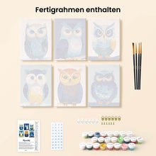 Laden Sie das Bild in den Galerie-Viewer, Mini Malen nach Zahlen 15x20 cm (6 Stück) - Bunte Nachtwache