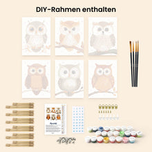 Laden Sie das Bild in den Galerie-Viewer, Mini Malen nach Zahlen 15x20 cm (6 Stück) - Waldwächter