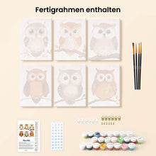 Laden Sie das Bild in den Galerie-Viewer, Mini Malen nach Zahlen 15x20 cm (6 Stück) - Waldwächter