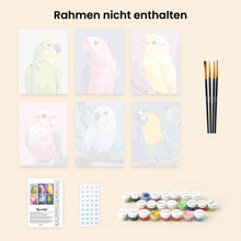 Laden Sie das Bild in den Galerie-Viewer, Mini Malen nach Zahlen 15x20 cm (6 Stück) - Dschungelmelodie