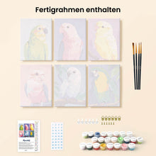 Laden Sie das Bild in den Galerie-Viewer, Mini Malen nach Zahlen 15x20 cm (6 Stück) - Dschungelmelodie
