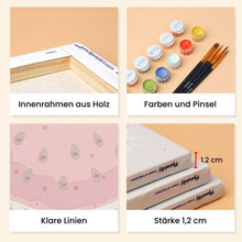 Laden Sie das Bild in den Galerie-Viewer, Mini Malen nach Zahlen 15x20 cm (6 Stück) - Sonniges Obst Set
