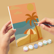 Laden Sie das Bild in den Galerie-Viewer, Mini Malen nach Zahlen 15x20 cm (6 Stück) - Retro Sommer Vibes