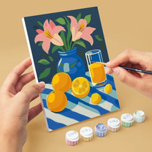 Laden Sie das Bild in den Galerie-Viewer, Mini Malen nach Zahlen 15x20 cm (6 Stück) - Goldener Zitronenstrauß