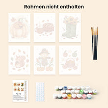 Laden Sie das Bild in den Galerie-Viewer, Mini Malen nach Zahlen 15x20 cm (6 Stück) - Herbsternte