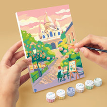 Laden Sie das Bild in den Galerie-Viewer, Mini Malen nach Zahlen 15x20 cm (6 Stück) - Pariser Träume