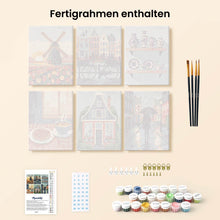 Laden Sie das Bild in den Galerie-Viewer, Mini Malen nach Zahlen 15x20 cm (6 Stück) - Niederländische Traditionen