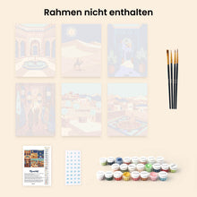 Laden Sie das Bild in den Galerie-Viewer, Mini Malen nach Zahlen 15x20 cm (6 Stück) - Arabische Nächte Szenen