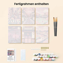 Laden Sie das Bild in den Galerie-Viewer, Mini Malen nach Zahlen 15x20 cm (6 Stück) - Tokio in Blüte
