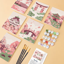 Laden Sie das Bild in den Galerie-Viewer, Mini Malen nach Zahlen 15x20 cm (6 Stück) - Geist Japans