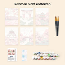 Laden Sie das Bild in den Galerie-Viewer, Mini Malen nach Zahlen 15x20 cm (6 Stück) - Geist Japans