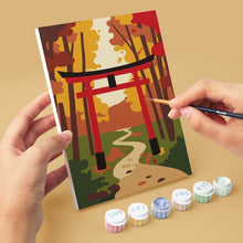 Laden Sie das Bild in den Galerie-Viewer, Mini Malen nach Zahlen 15x20 cm (6 Stück) - Gelassenes Japan