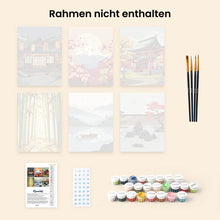 Laden Sie das Bild in den Galerie-Viewer, Mini Malen nach Zahlen 15x20 cm (6 Stück) - Zen Landschaften