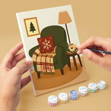 Laden Sie das Bild in den Galerie-Viewer, Mini Malen nach Zahlen 15x20 cm (6 Stück) - Festliche Wintermomente