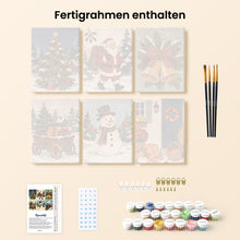 Laden Sie das Bild in den Galerie-Viewer, Mini Malen nach Zahlen 15x20 cm (6 Stück) - Weihnachtsgeschichtenbuch