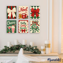 Laden Sie das Bild in den Galerie-Viewer, Mini Malen nach Zahlen 15x20 cm (6 Stück) - Gemütliche Weihnachtsstimmung