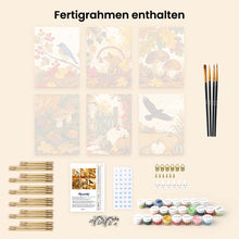 Laden Sie das Bild in den Galerie-Viewer, Mini Malen nach Zahlen 15x20 cm (6 Stück) - Wilde Herbsternte