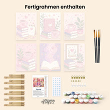 Laden Sie das Bild in den Galerie-Viewer, Mini Malen nach Zahlen 15x20 cm (6 Stück) - Magische Lesestimmung