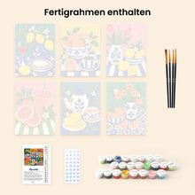 Laden Sie das Bild in den Galerie-Viewer, Mini Serie Malen nach Zahlen 15x20 cm (6 Stück) - Italienische Tafel-Kollektion