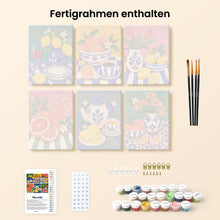 Laden Sie das Bild in den Galerie-Viewer, Mini Serie Malen nach Zahlen 15x20 cm (6 Stück) - Italienische Tafel-Kollektion