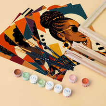 Laden Sie das Bild in den Galerie-Viewer, Mini Serie Malen nach Zahlen 15x20 cm (6 Stück) - Afro Pop-Art-Porträts