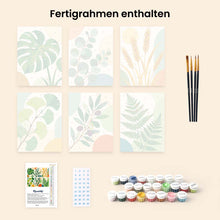 Laden Sie das Bild in den Galerie-Viewer, Mini Serie Malen nach Zahlen 15x20 cm (6 Stück) - Botanische Illustrationen