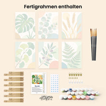 Laden Sie das Bild in den Galerie-Viewer, Mini Serie Malen nach Zahlen 15x20 cm (6 Stück) - Botanische Illustrationen