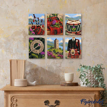 Laden Sie das Bild in den Galerie-Viewer, Mini Serie Malen nach Zahlen 15x20 cm (6 Stück) - Schottisches Erbe