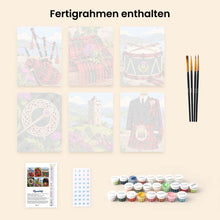Laden Sie das Bild in den Galerie-Viewer, Mini Serie Malen nach Zahlen 15x20 cm (6 Stück) - Schottisches Erbe