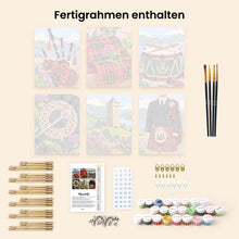Laden Sie das Bild in den Galerie-Viewer, Mini Serie Malen nach Zahlen 15x20 cm (6 Stück) - Schottisches Erbe