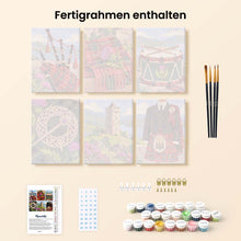 Laden Sie das Bild in den Galerie-Viewer, Mini Serie Malen nach Zahlen 15x20 cm (6 Stück) - Schottisches Erbe