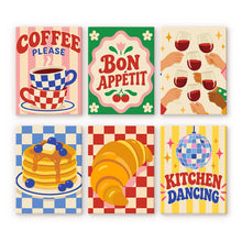Laden Sie das Bild in den Galerie-Viewer, Mini Serie Malen nach Zahlen 15x20 cm (6 Stück) - Retro-Küche und Café Figured'Art