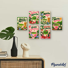 Laden Sie das Bild in den Galerie-Viewer, Mini Serie Malen nach Zahlen 15x20 cm (6 Stück) - Matcha-Zeit