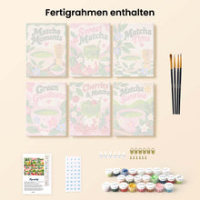 Laden Sie das Bild in den Galerie-Viewer, Mini Serie Malen nach Zahlen 15x20 cm (6 Stück) - Matcha-Zeit