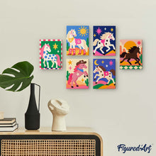 Laden Sie das Bild in den Galerie-Viewer, Mini Serie Malen nach Zahlen 15x20 cm (6 Stück) - Wüstenritt