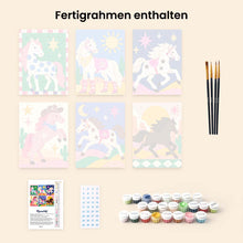 Laden Sie das Bild in den Galerie-Viewer, Mini Serie Malen nach Zahlen 15x20 cm (6 Stück) - Wüstenritt