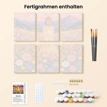 Laden Sie das Bild in den Galerie-Viewer, Mini Serie Malen nach Zahlen 15x20 cm (6 Stück) - Verträumte Wildblumenwiese
