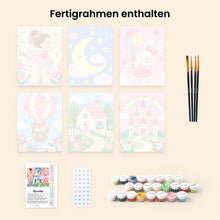 Laden Sie das Bild in den Galerie-Viewer, Mini Serie Malen nach Zahlen 15x20 cm (6 Stück) - Märchenhaftes Landhaus