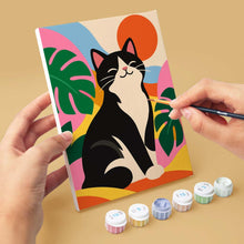 Laden Sie das Bild in den Galerie-Viewer, Mini Serie Malen nach Zahlen 15x20 cm (6 Stück) - Groovy Katzen